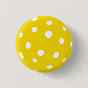 Macaron Rond 2,50 Cm Boule jaune Pickleball Sport