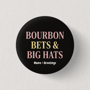 Macaron Rond 2,50 Cm Bourbon Bets & Big Hats Retro Social Club Cheval