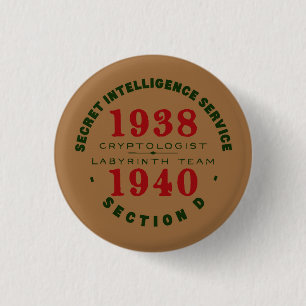 Macaron Rond 2,50 Cm Bouton 1938-1940 de Cryptologist