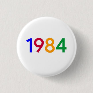 Macaron Rond 2,50 Cm Bouton 1984 - Pinback