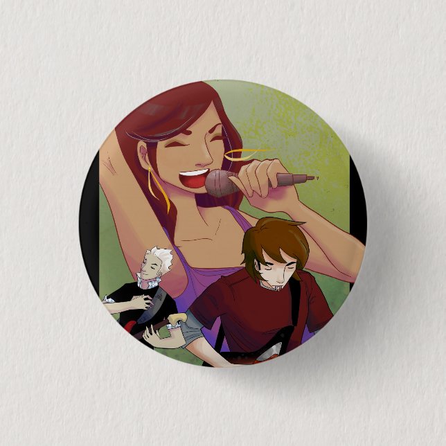 Macaron Rond 2,50 Cm Bouton 1 de Sparkshooter - triangle (Devant)