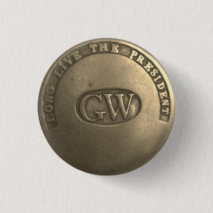 Macaron Rond 2,50 Cm Bouton 4e campagne de Washington
