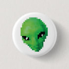 Bouton alien vert