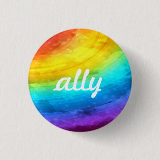 Macaron Rond 2,50 Cm Bouton Ally LGBTQ+