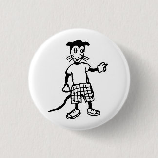 Macaron Rond 2,50 Cm Bouton animal mauvais