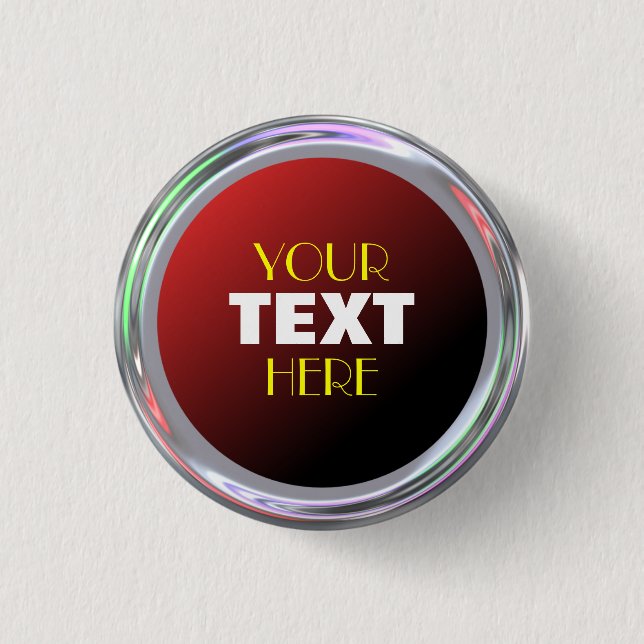 Macaron Rond 2,50 Cm Bouton argenté pour le texte, logo, image (Devant)