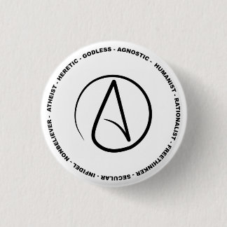 Macaron Rond 2,50 Cm Bouton athée