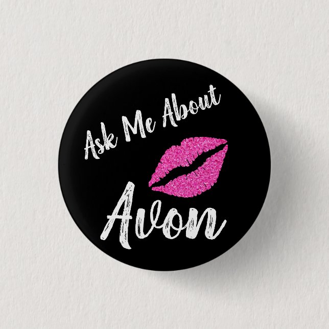 Macaron Rond 2,50 Cm Bouton Avon (Devant)