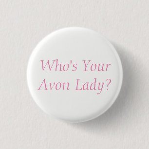 Macaron Rond 2,50 Cm Bouton Avon Lady