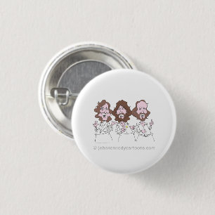 Macaron Rond 2,50 Cm Bouton Bee Gees
