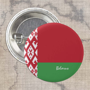 Macaron Rond 2,50 Cm Bouton Biélorussie, patriotique Biélorussie Drapea