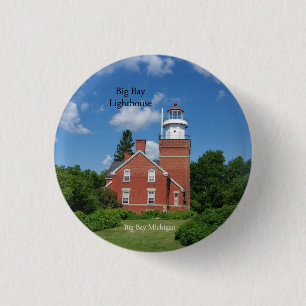 Macaron Rond 2,50 Cm Bouton Big Bay Lighthouse
