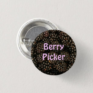 Macaron Rond 2,50 Cm Bouton Blackberries "Berry Picker"
