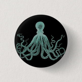 Macaron Rond 2,50 Cm Bouton bleu de poulpe