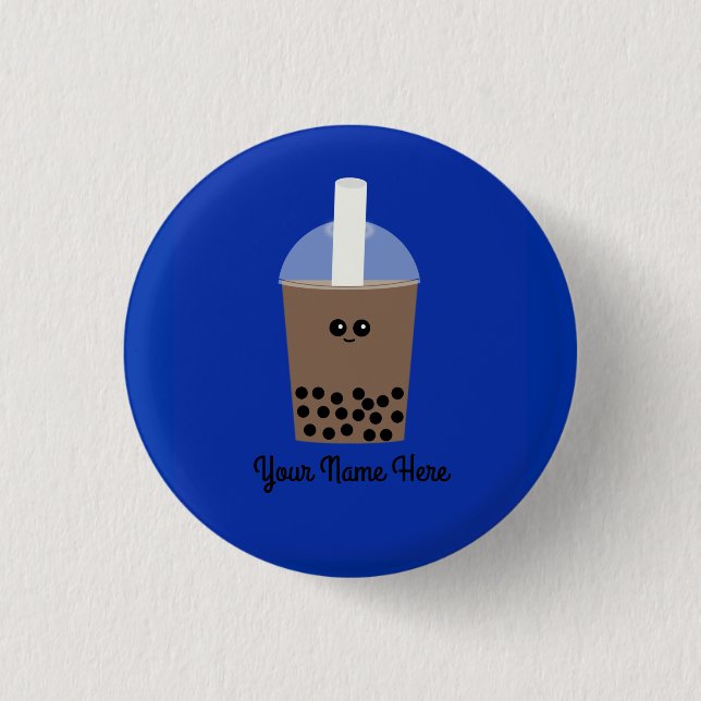 Macaron Rond 2,50 Cm Bouton Boba Drink #1 (Devant)