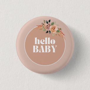 Macaron Rond 2,50 Cm Bouton, Bonjour bébé, Boho Moderne Baby shower bad