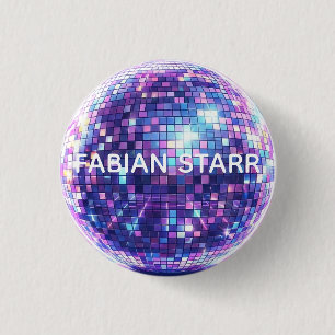 Macaron Rond 2,50 Cm Bouton Boule Disco de Fabian Starr