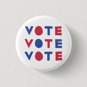 Macaron Rond 2,50 Cm Bouton Bouton Bouton BLOC VOTE VOTE