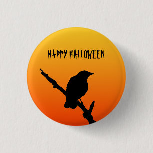 Macaron Rond 2,50 Cm Bouton Bouton Halloween heureux