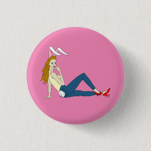 Macaron Rond 2,50 Cm bouton bunnygirl