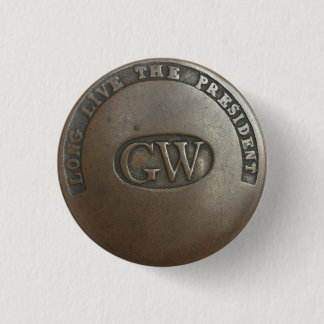 Macaron Rond 2,50 Cm Bouton Campagne George Washington