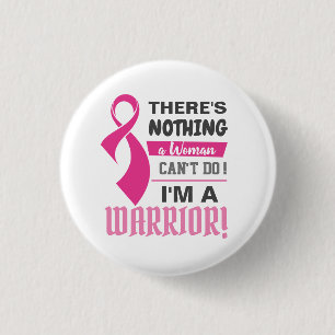 Macaron Rond 2,50 Cm Bouton Cancer du sein - Accessoire de sensibilisat