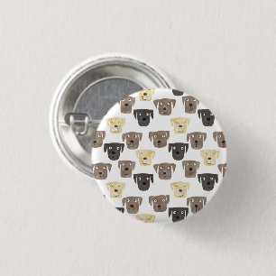 Macaron Rond 2,50 Cm Bouton Chien du Labrador Retriever