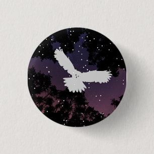 Macaron Rond 2,50 Cm Bouton Chouette