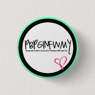Macaron Rond 2,50 Cm Bouton chrétien "PBPGINFWMY "