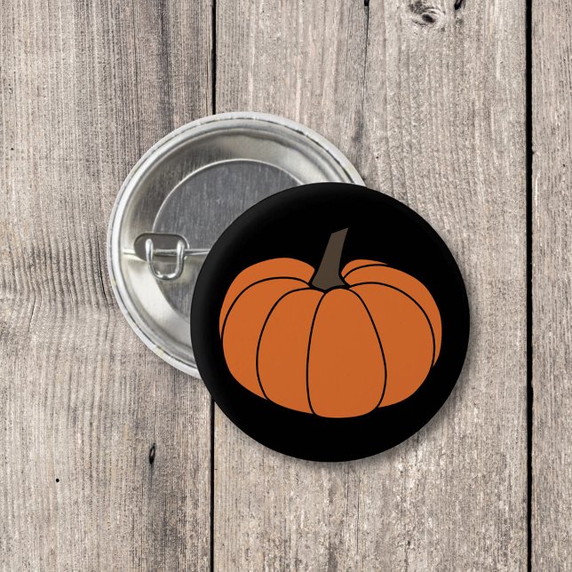 Macaron Rond 2,50 Cm Bouton citrouille (Pumpkin Button)