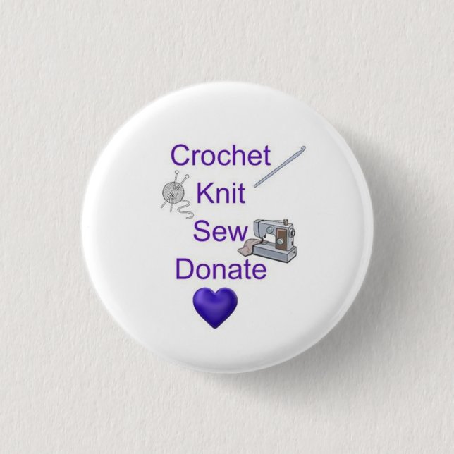 Macaron Rond 2,50 Cm Bouton CKSD (Devant)