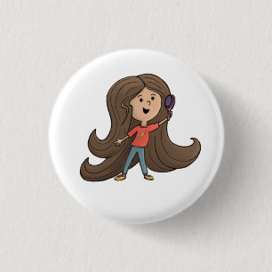Macaron Rond 2,50 Cm Bouton Coiffure pour filles mignonnes