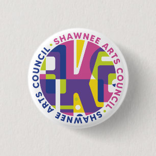 Macaron Rond 2,50 Cm Bouton Conseil des arts SKA