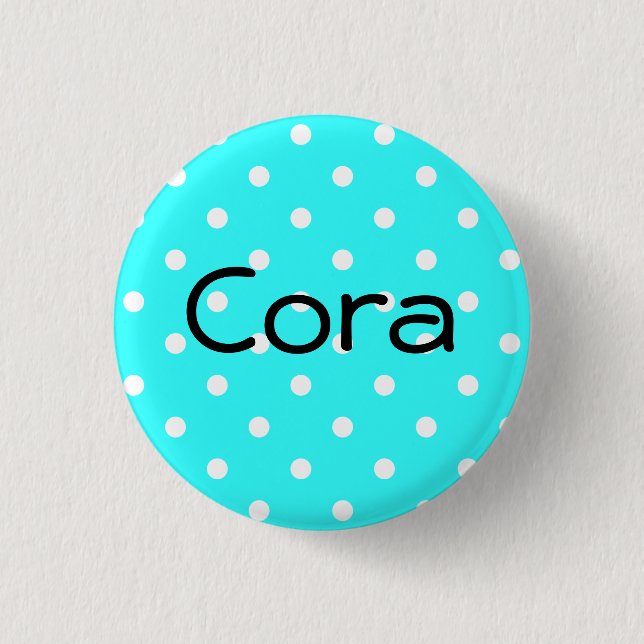Macaron Rond 2,50 Cm Bouton Cora (Devant)