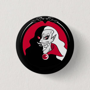 Macaron Rond 2,50 Cm Bouton Count Dracula