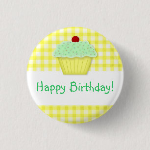 Macaron Rond 2,50 Cm Bouton Cupcake Anniversaire