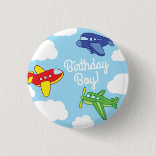 Macaron Rond 2,50 Cm Bouton d'aiguille d'insigne d'anniversaire des avi