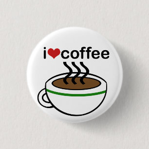 Macaron Rond 2,50 Cm Bouton d'amour de café