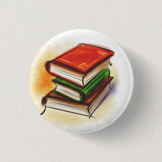 Macaron Rond 2,50 Cm bouton d'amoureux des livres
