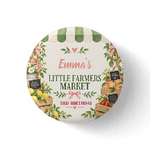 Bouton d'anniversaire Little Farmers Market