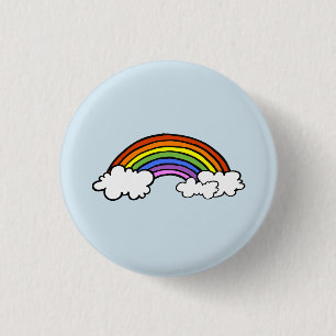 Macaron Rond 2,50 Cm Bouton d'arc-en-ciel