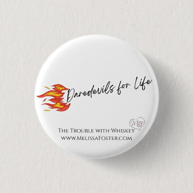 Macaron Rond 2,50 Cm Bouton Daredevil du ranch de rachat (Devant)