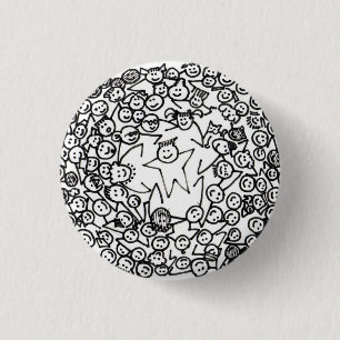 Macaron Rond 2,50 Cm Bouton de 101 amis