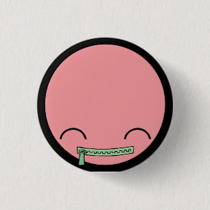 Macaron Rond 2,50 Cm Bouton de bébé de sourire