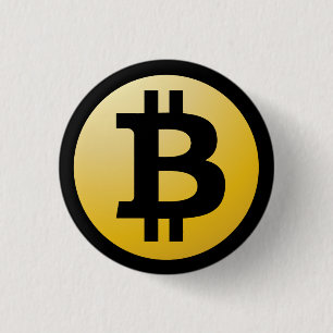 Macaron Rond 2,50 Cm Bouton de Bitcoin
