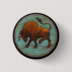 Macaron Rond 2,50 Cm Bouton de bouclier de Viking - Auroch