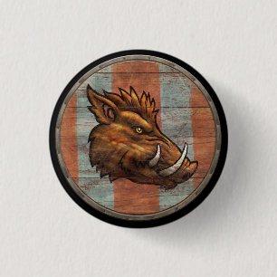 Macaron Rond 2,50 Cm Bouton de bouclier de Viking - verrat