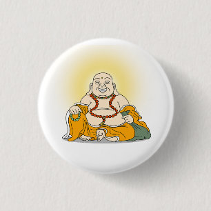 Macaron Rond 2,50 Cm Bouton de Bouddha Rire