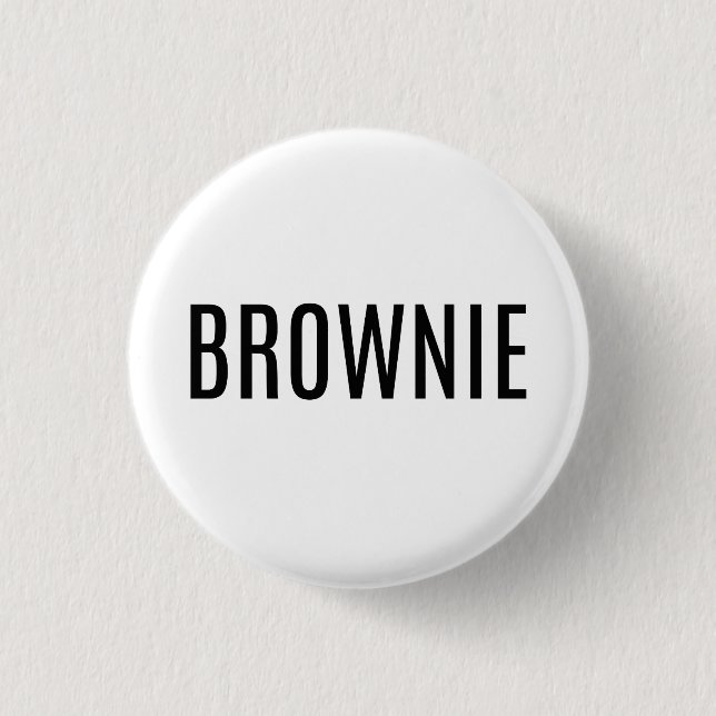 Macaron Rond 2,50 Cm Bouton de "brownie" (Devant)