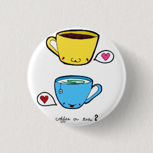 Macaron Rond 2,50 Cm Bouton de café ou de thé